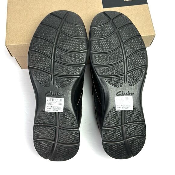 NWB Clarks Collection Cotrell Step Slip-On Shoes Brown Leather Men’s size 9W - Picture 9 of 15